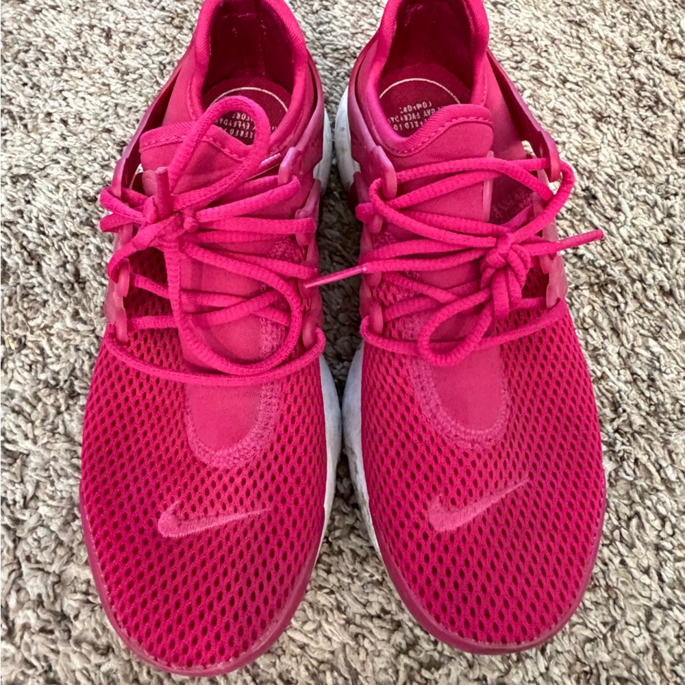 Nike Women's Fuchsia Mesh Sneakers - Picture 3 of 5